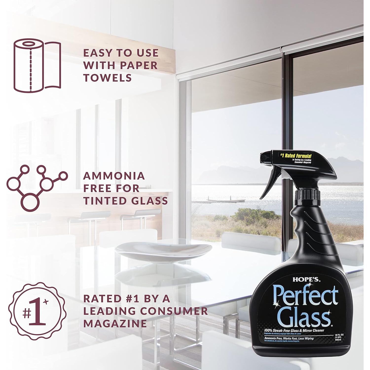 Limpiador de Vidrios Perfecto HOPE'S 32 Oz + Recarga 2 L