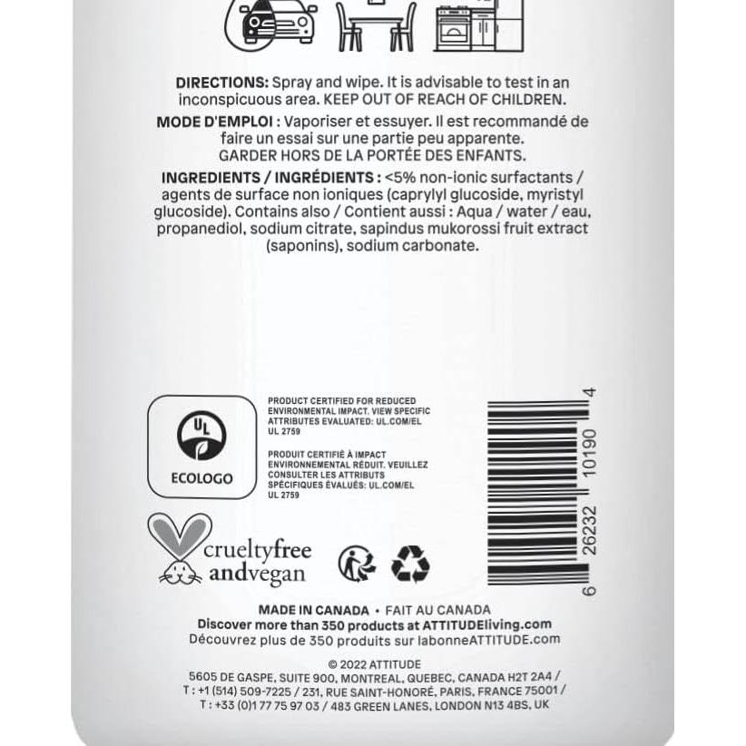 Limpiador Multiuso ATTITUDE 800 ml Vegano EWG Verificado