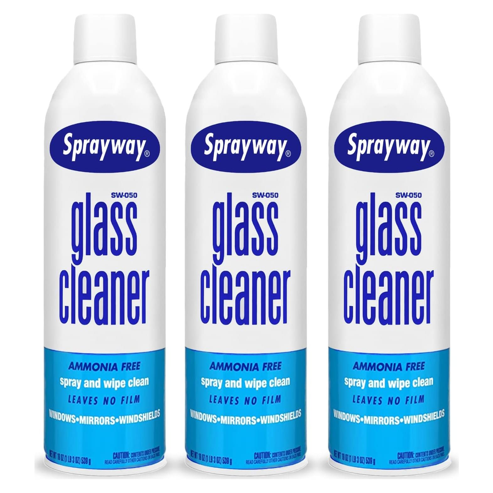 Limpiador de Vidrios Sprayway 539g - Paquete de 3, Sin Rayas