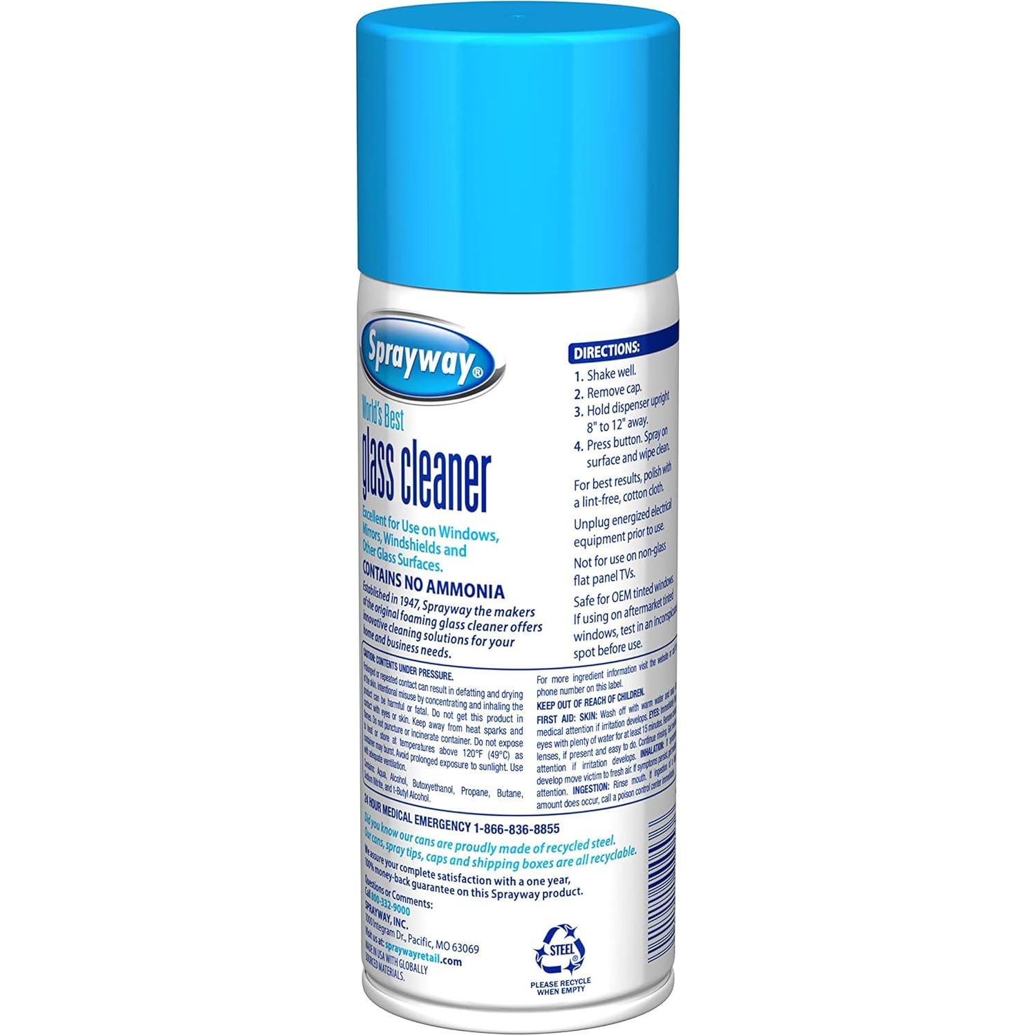 Limpiador de Vidrios Sprayway 450ml Sin Amoníaco - Brillo Sin Rayas