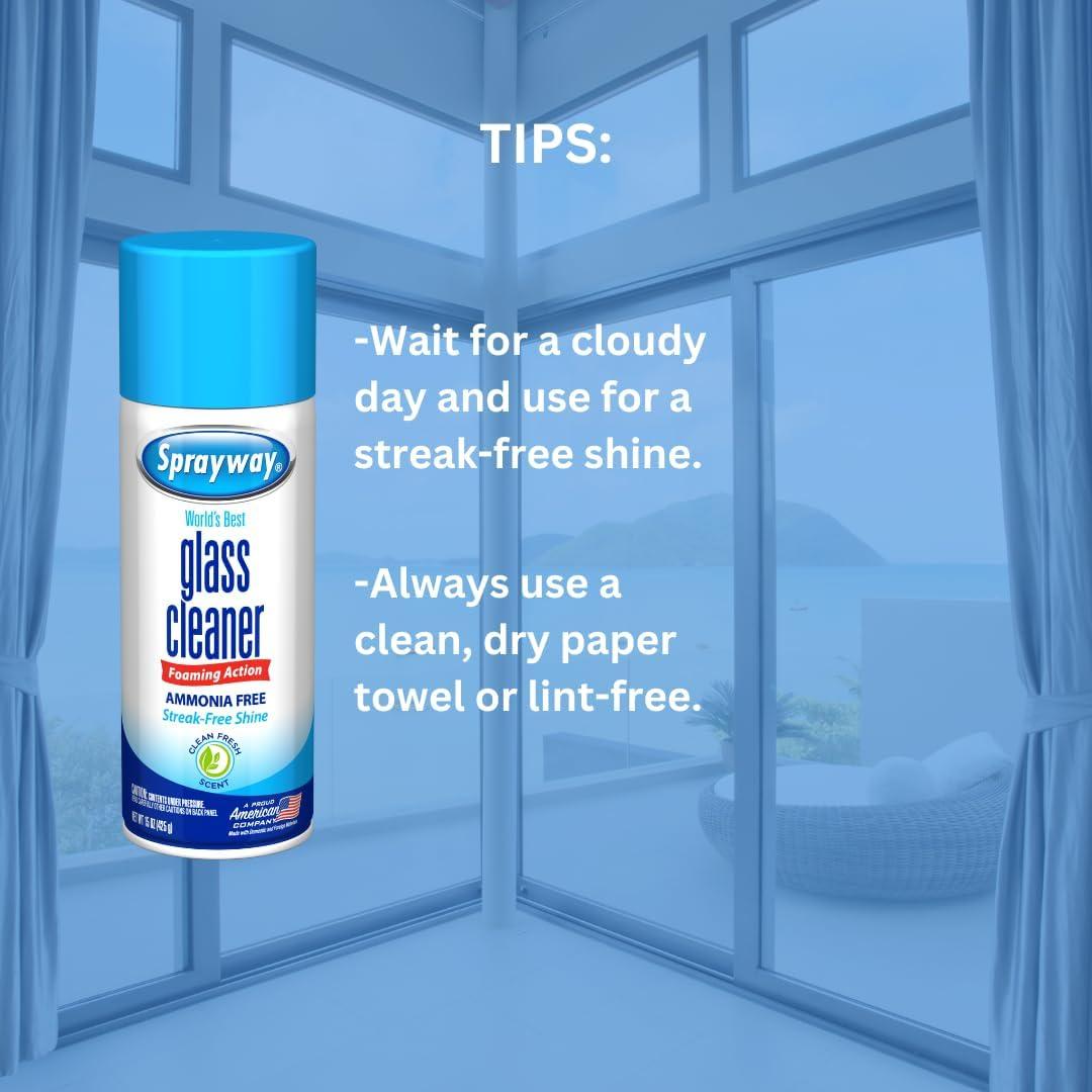 Limpiador de Vidrios Sprayway 450ml Sin Amoníaco - Brillo Sin Rayas