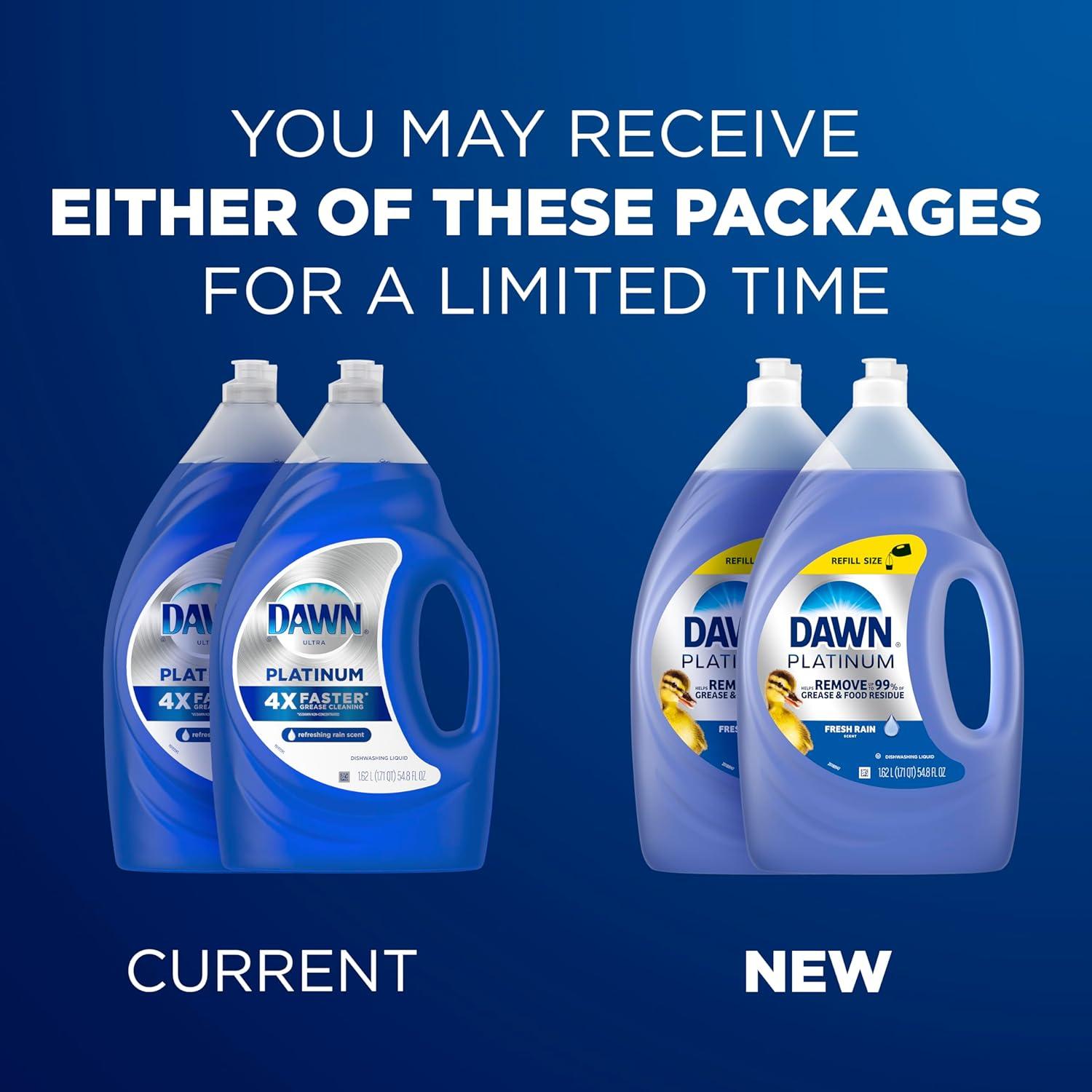 Jabón Líquido para Platos Dawn Platinum 2x1.62L Lluvia Fresca