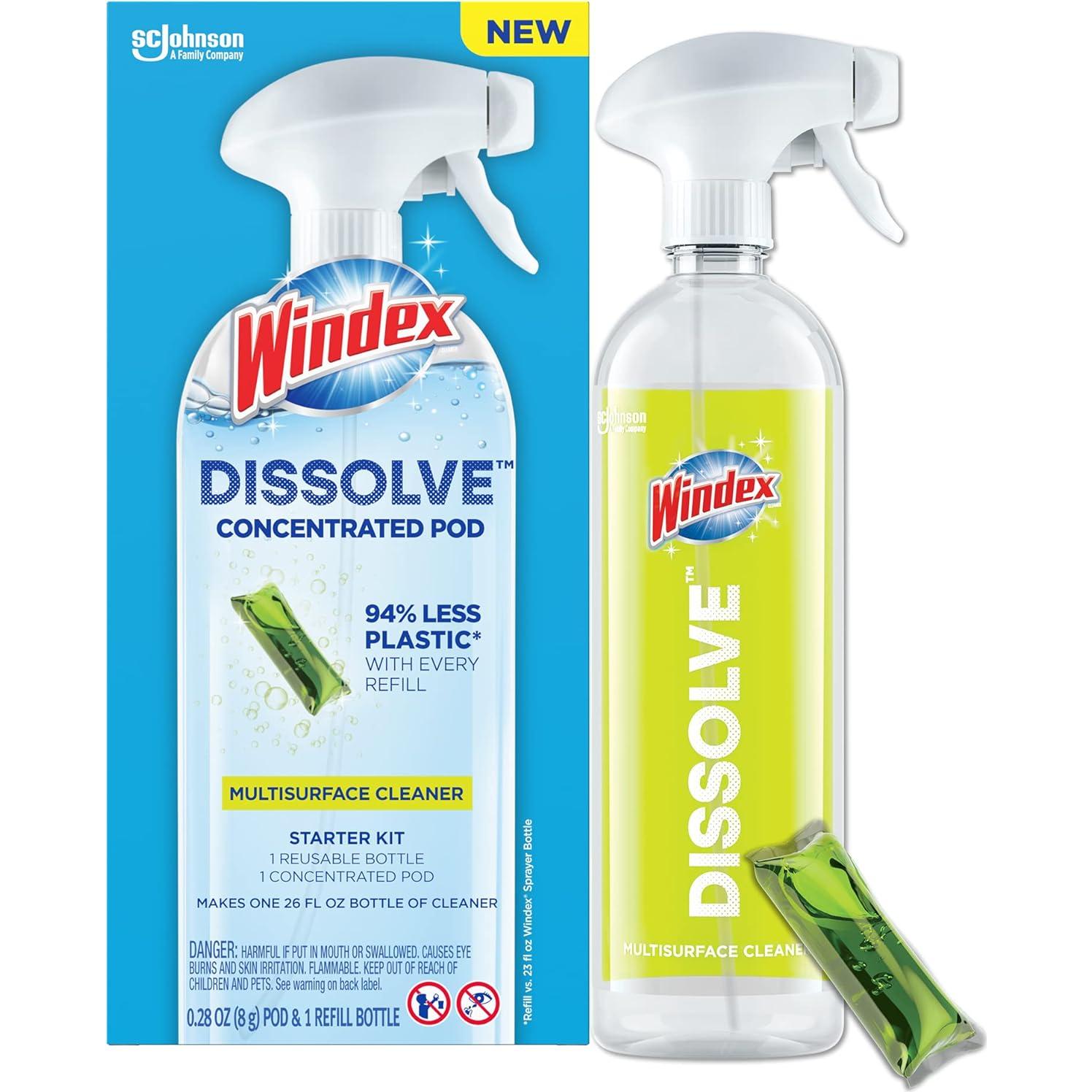 Limpiador Multisuperficie Windex Disolver 768 ml - Kit Inicio