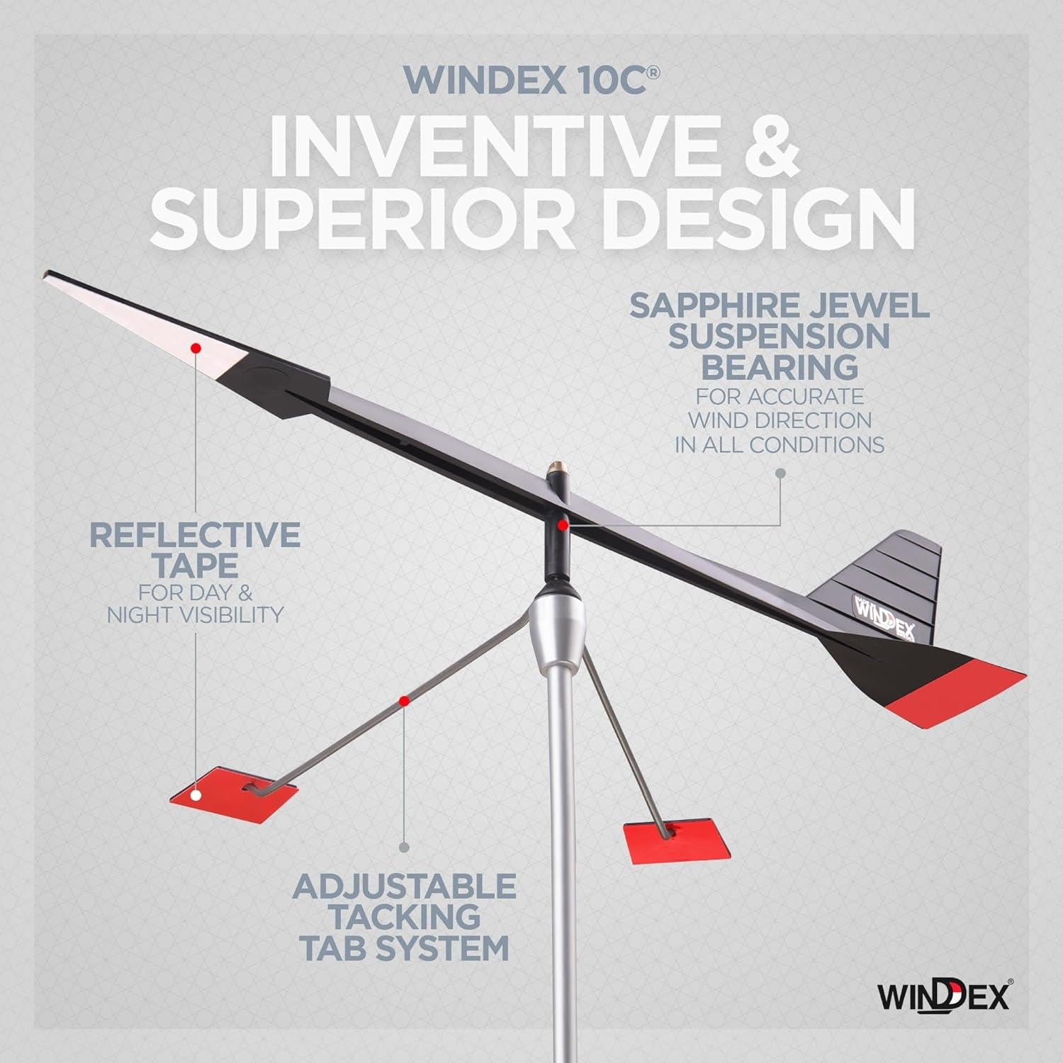 Indicador de Viento Windex 10C para Barcos 3-6.1m