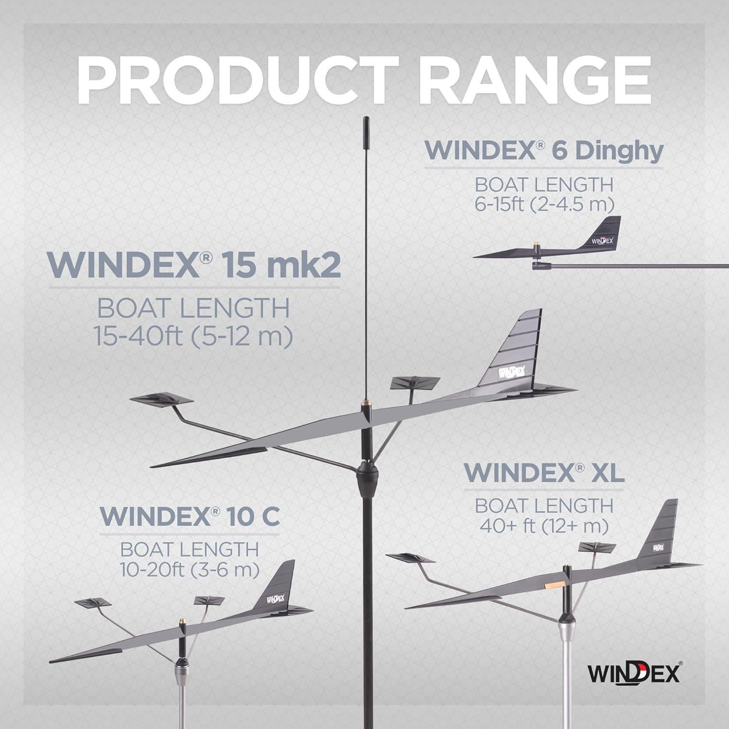 Indicador de Viento Windex 10C para Barcos 3-6.1m