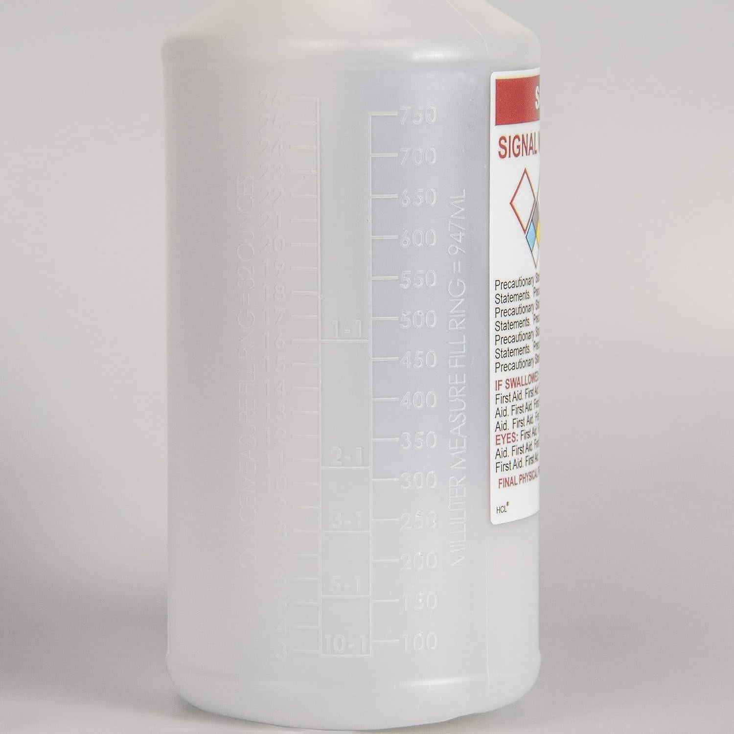 Botellas de Spray Preetiquetadas GHS HCL 24oz (0.71 L) Vacías