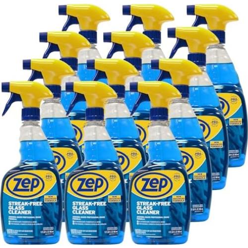 Limpiador de Vidrios Zep Sin Rayas 32 Oz - Caja de 12 Unidades