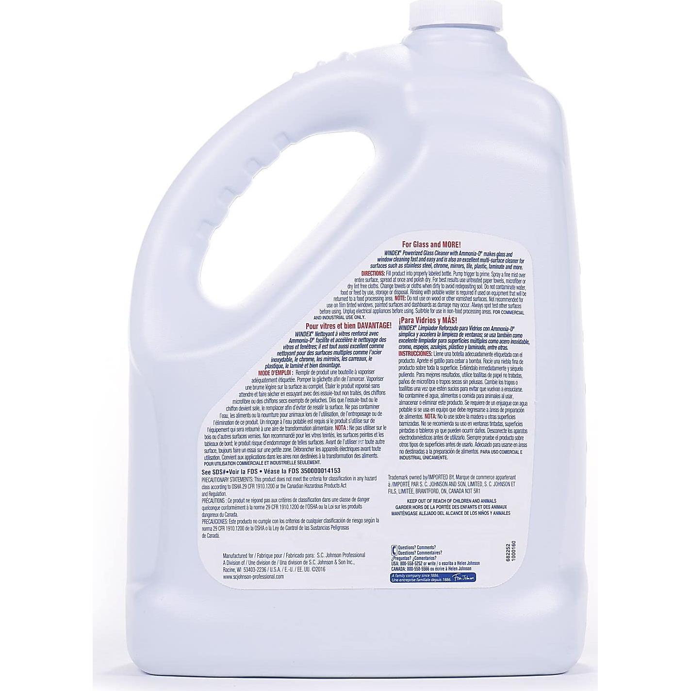 Limpiador de Vidrios Windex 3.78L Fórmula Potenciada