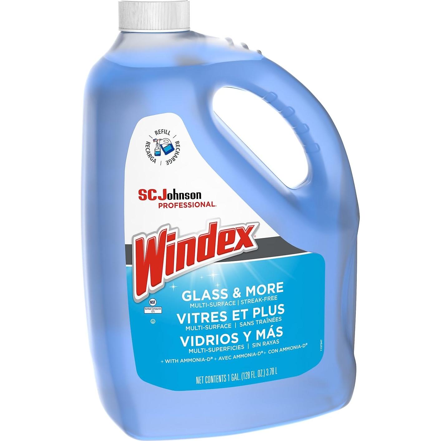 Limpiador de Vidrios Windex 3.78L Fórmula Potenciada