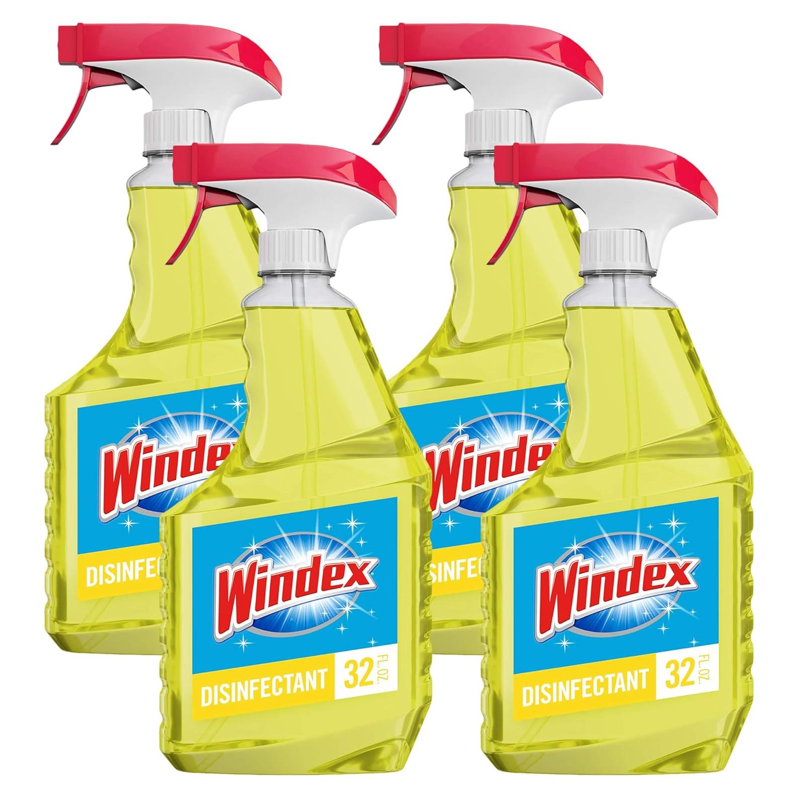 Limpiador Desinfectante Multi-Superficie Windex Cítrico 946 ml - Paquete de 4