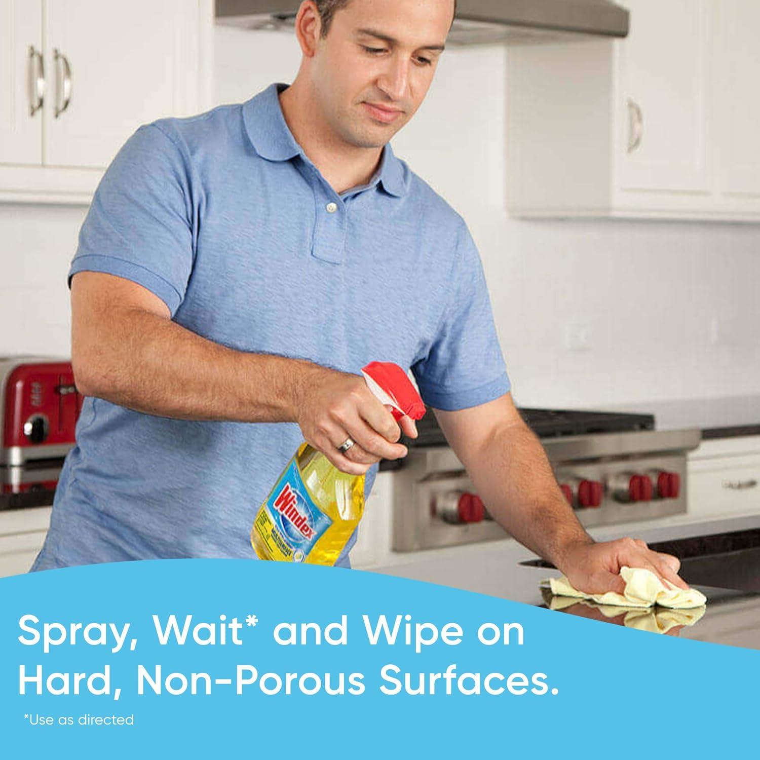 Limpiador Desinfectante Multi-Superficie Windex Cítrico 946 ml - Paquete de 4