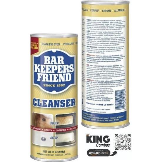 Limpiador Bar Keepers Friend Polvo y Líquido 567 g Ecológico