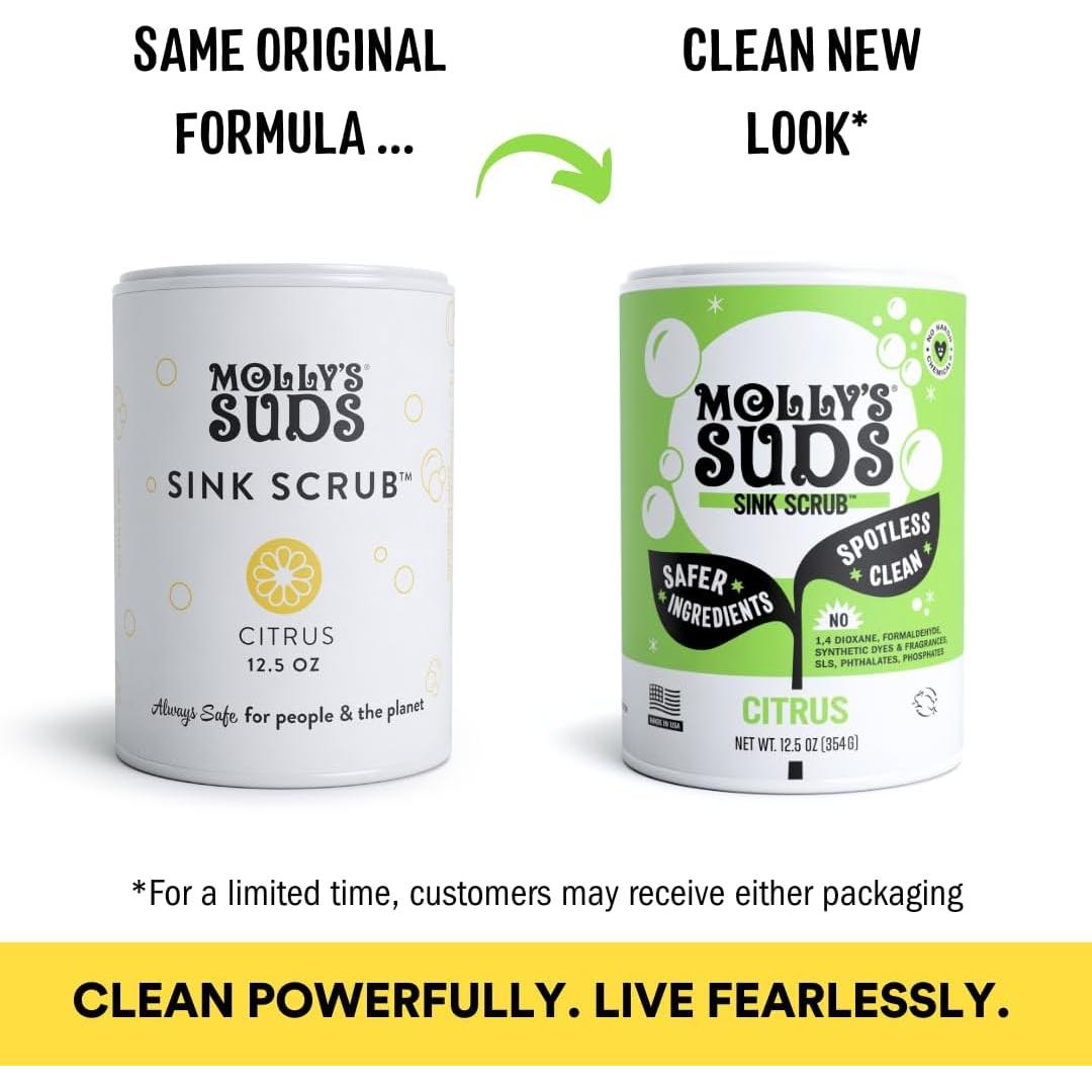 Fregado Multiusos Molly's Suds 2 Paquetes Aroma Cítricos