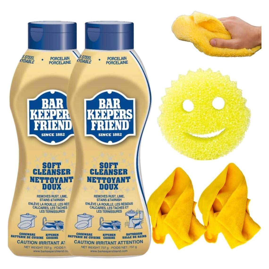 Limpiador Multiusos Suave Bar Keepers Friend 737g - 2 Botellas