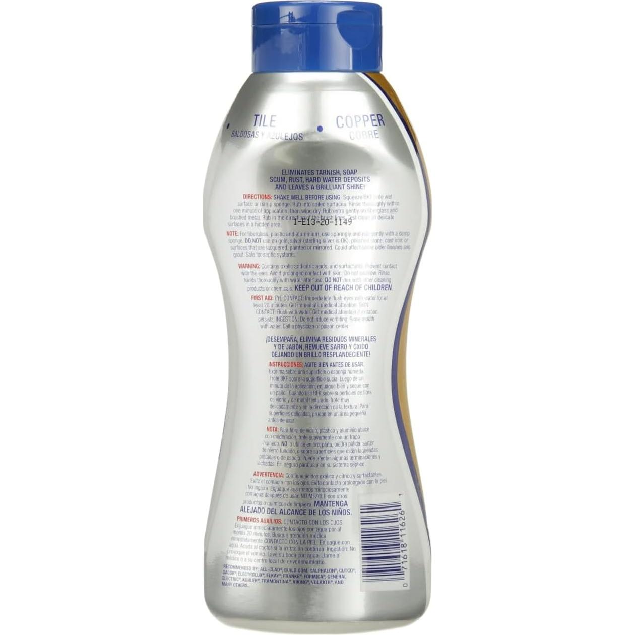 Paquete Limpiador Suave Bar Keepers Friend 737 g + Paño Microfibra 35.56 cm