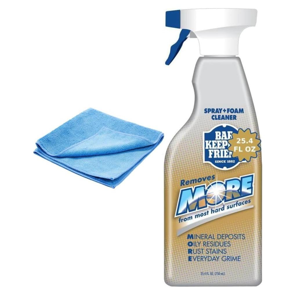 Limpiador en Spray y Espuma Bar-Keeper's-Friend 0.75L + Paño Microfibra