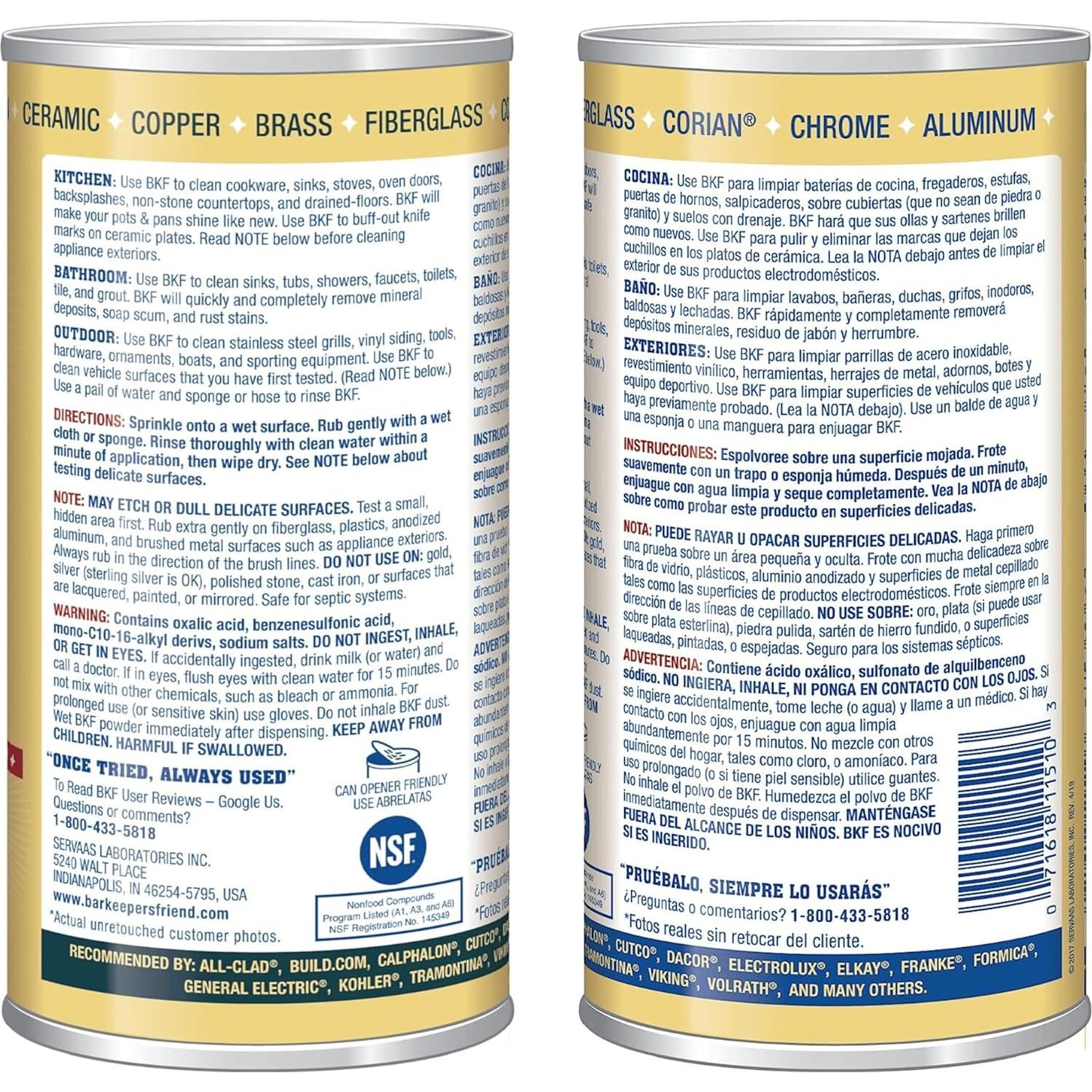 Limpiador Multiusos BKF 26 oz + Polvo 21 oz - Sin Blanqueador