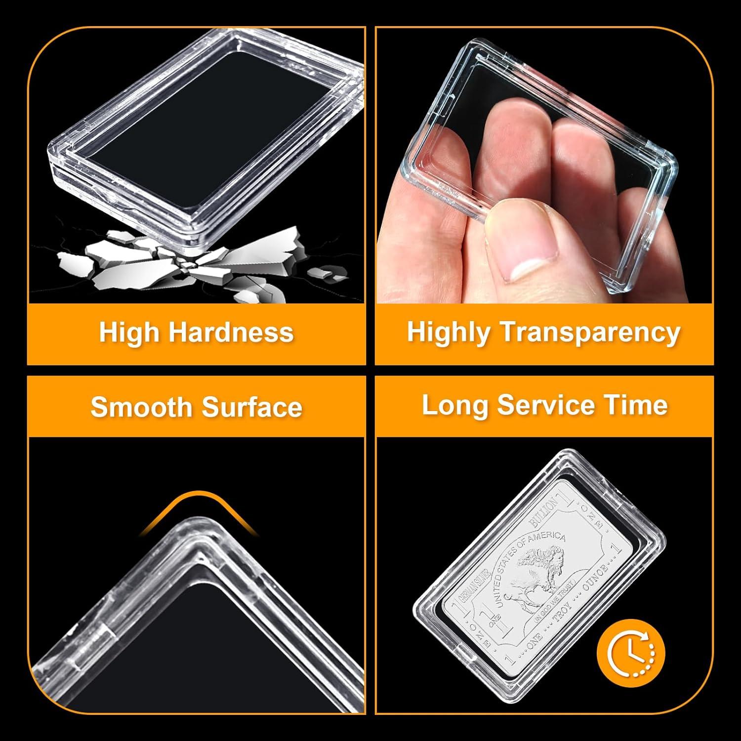 45 Cápsulas de Almacenamiento para Barras de Plata 1 oz HESHUYU