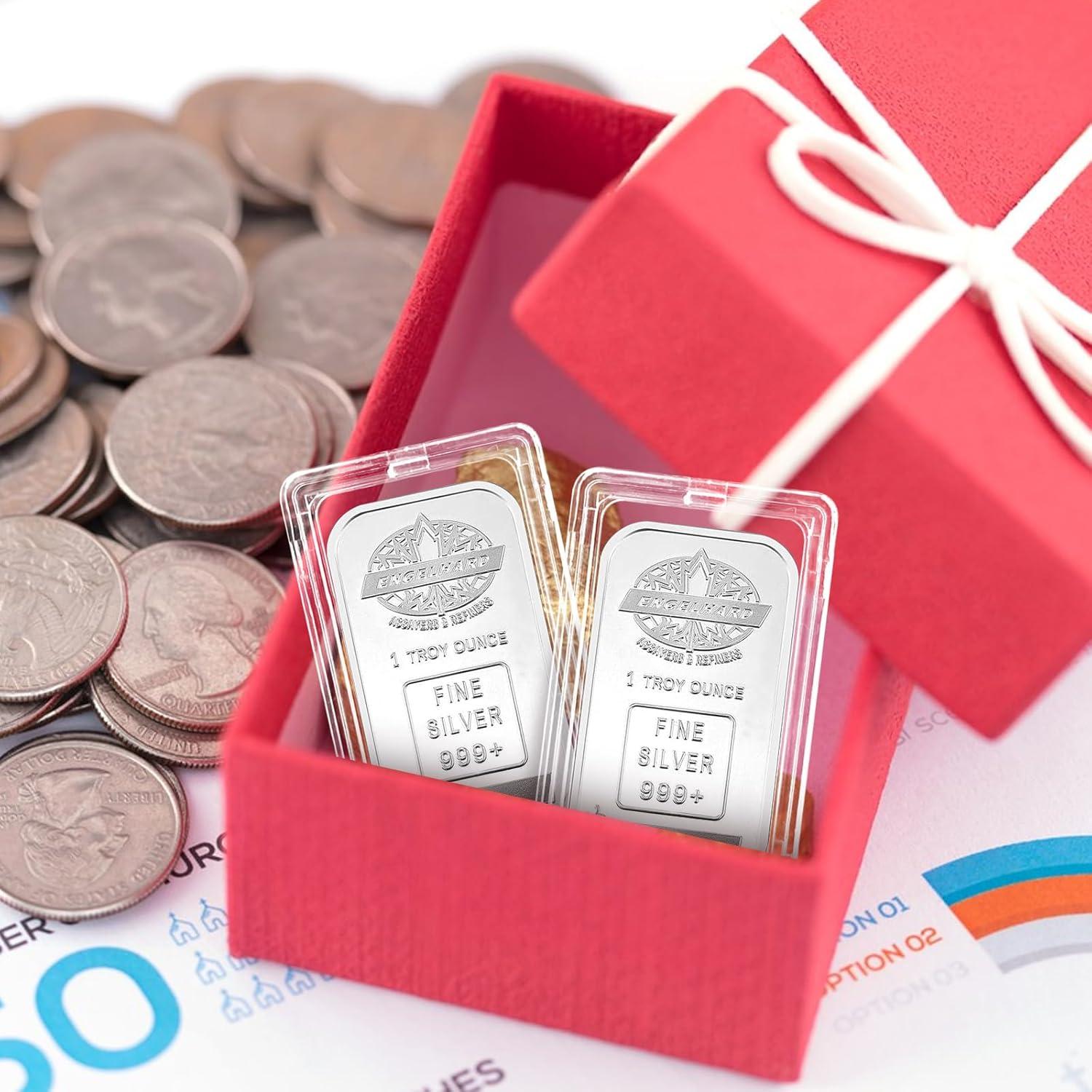 45 Cápsulas de Almacenamiento para Barras de Plata 1 oz HESHUYU