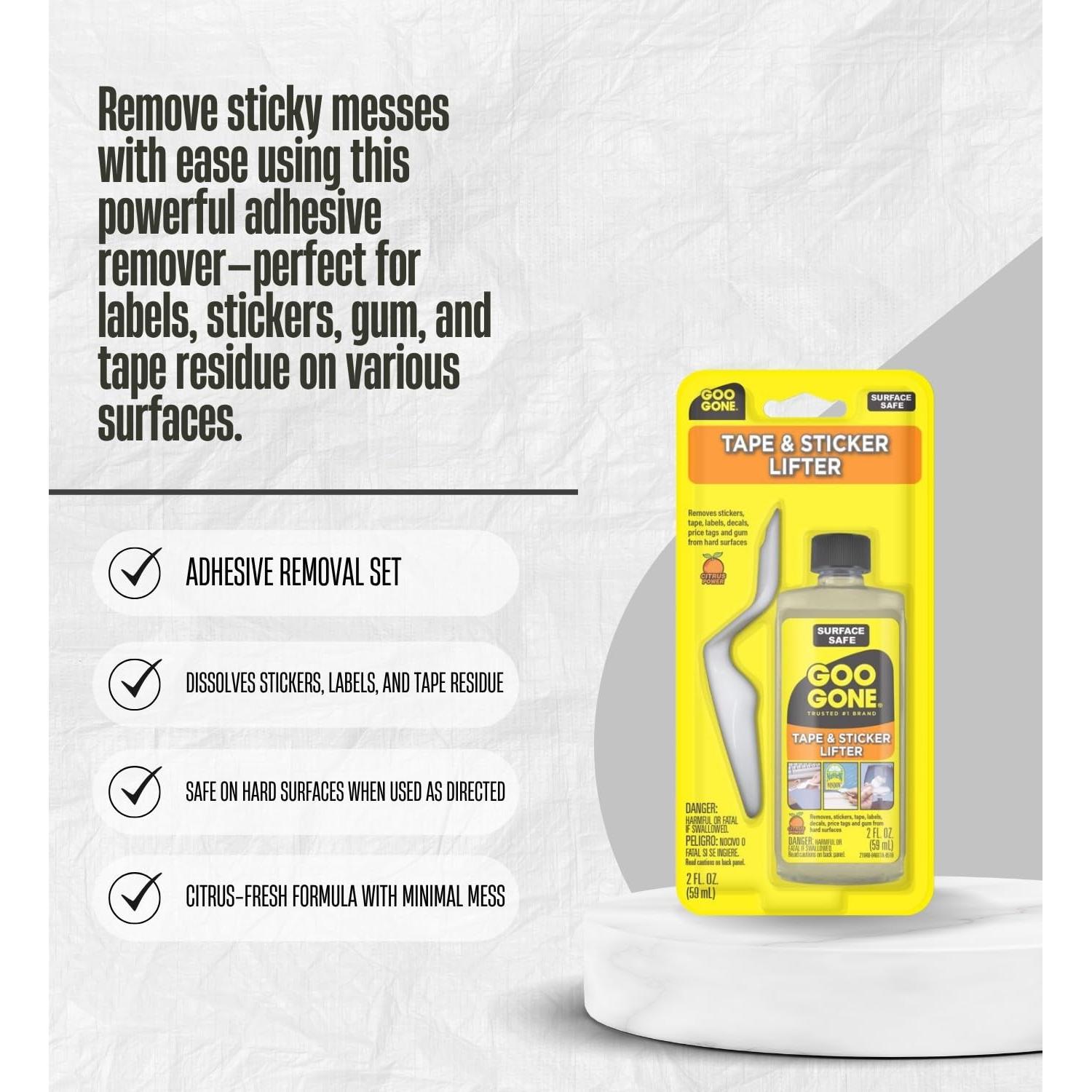 Set de 2 Spray Removedor Adhesivo Goo Gone 60 ml con Raspador