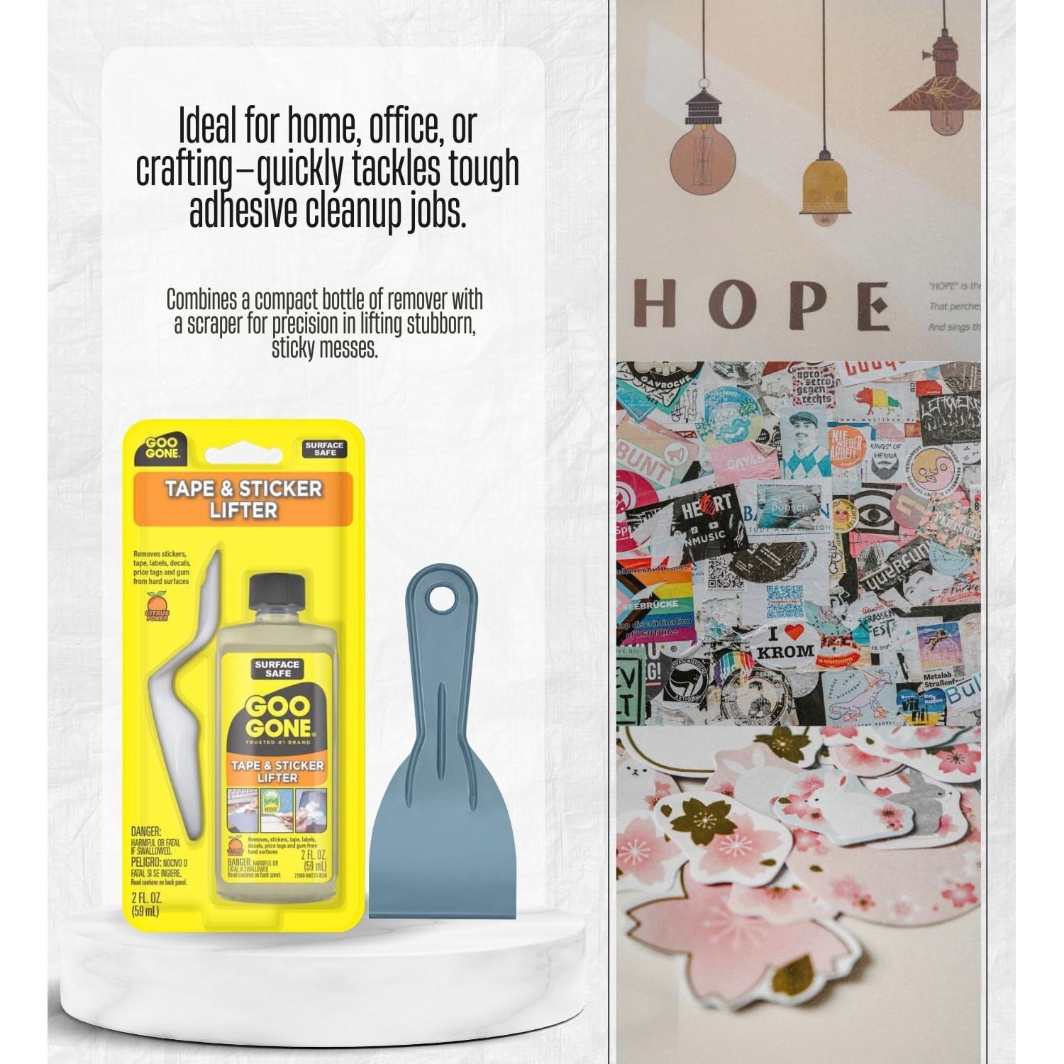 Set de 2 Spray Removedor Adhesivo Goo Gone 60 ml con Raspador