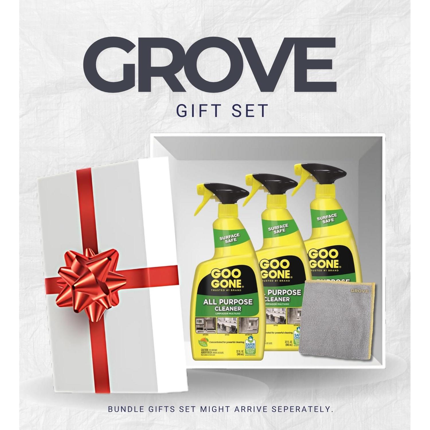 Set de 3 Limpiadores Multiusos Goo Gone 32 oz + Paño Microfibra