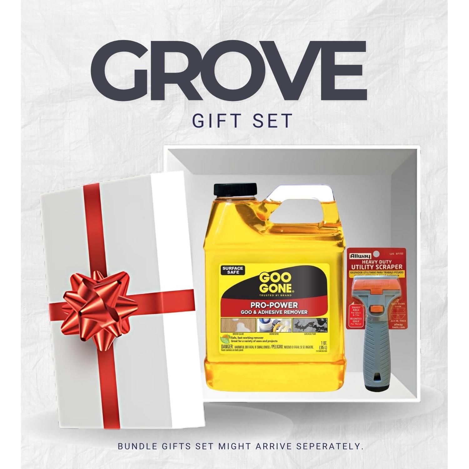 Goo Gone Removedor de Adhesivos 946 ml con Raspador - Elimina Calafateo y Pegamento