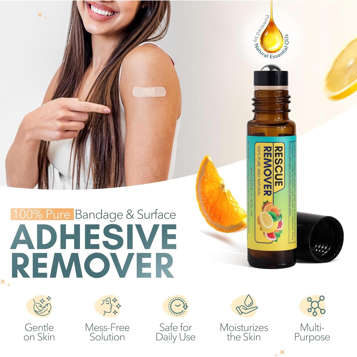 Removedor de Adhesivo Médico Rescue Patch 10mL - Suave y Efectivo