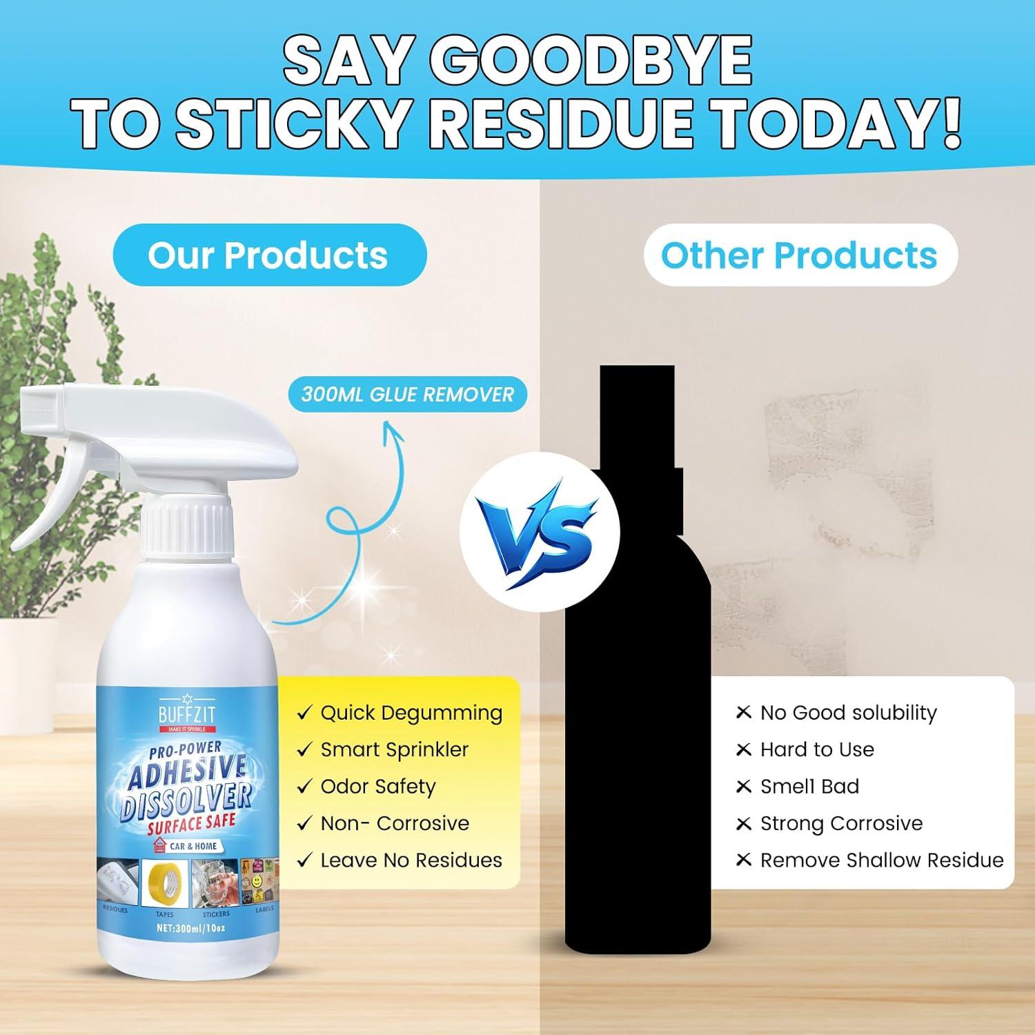 Removedor de Adhesivo Spray BUFFZIT 300ml - Elimina Pegamento y Calcomanías