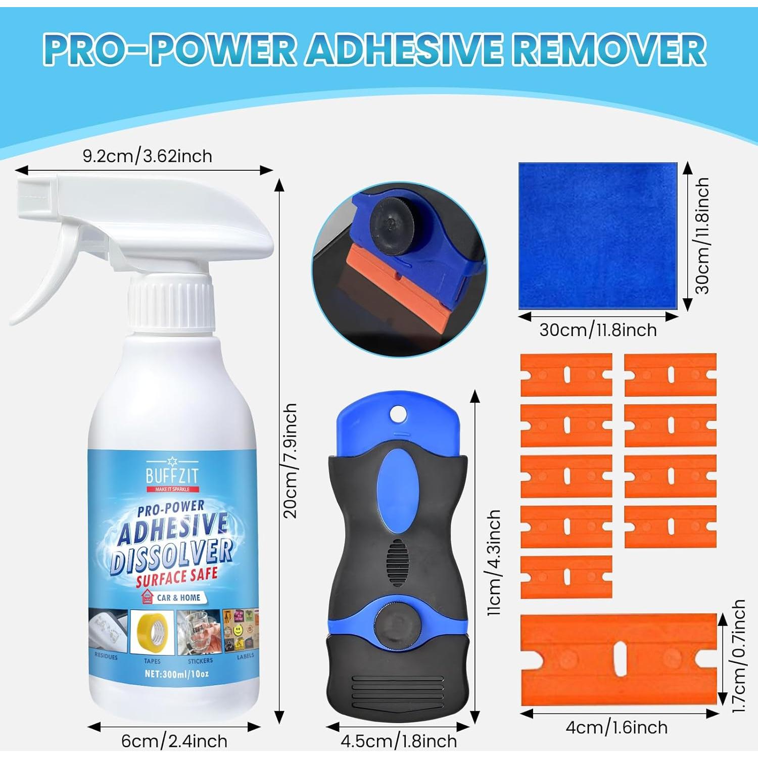 Removedor de Adhesivo Spray BUFFZIT 300ml - Elimina Pegamento y Calcomanías