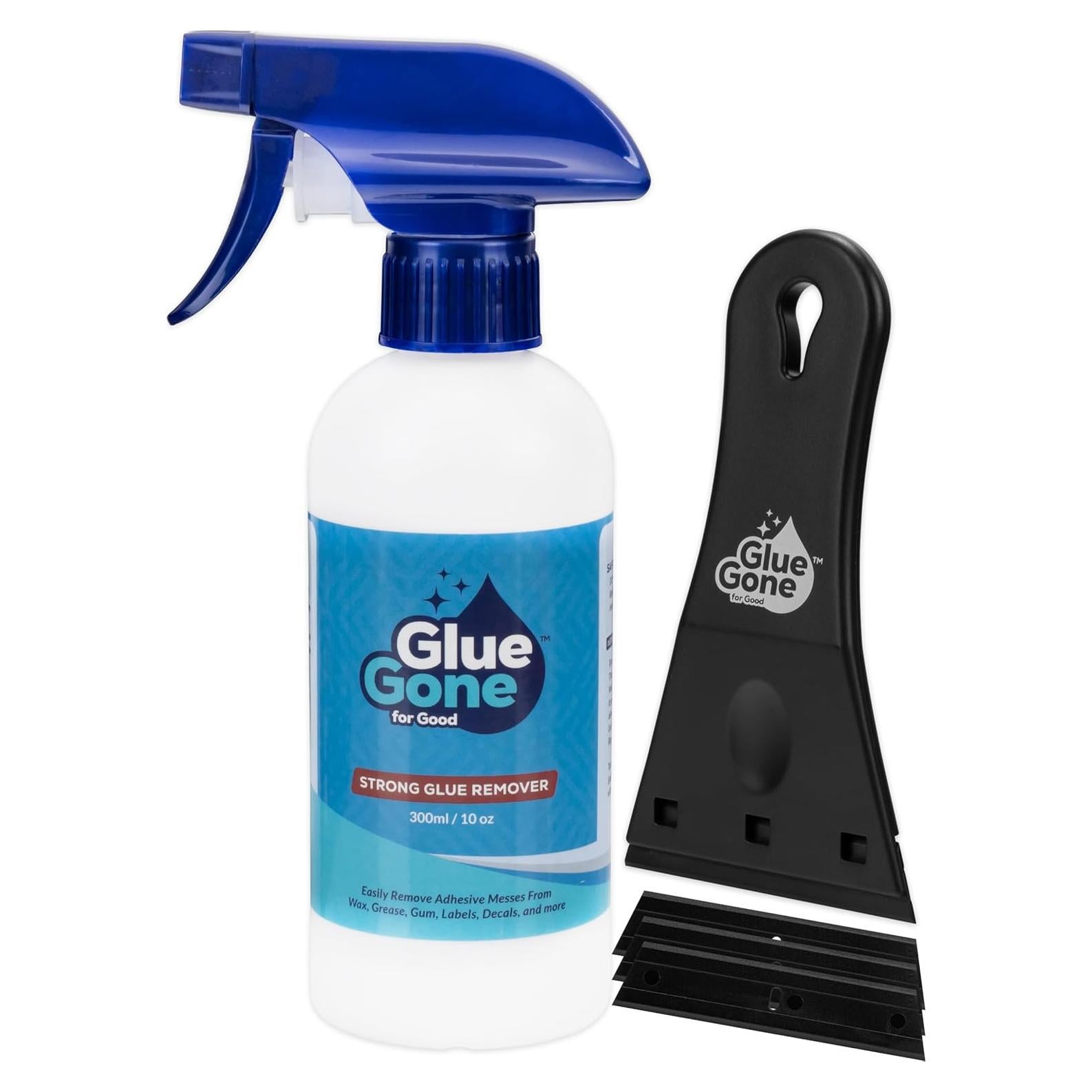 Removedor de Adhesivo Glue Gone 10 oz - Eficaz en Madera, Vidrio y Más