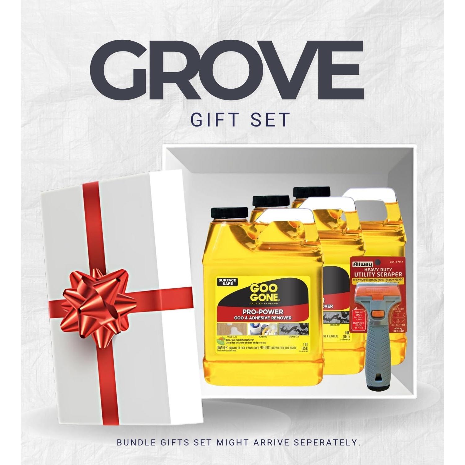 Paquete de 3 Goo Gone Removedor de Adhesivo 946 ml con Raspador