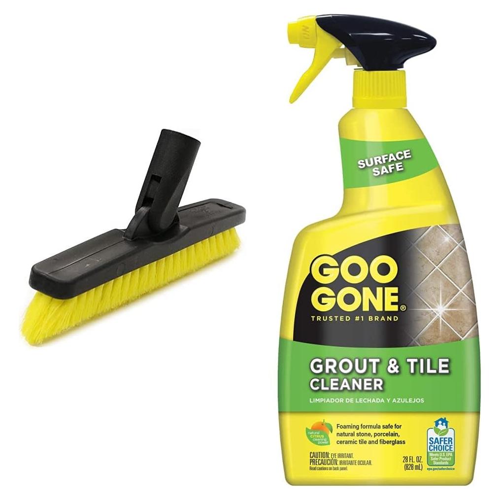 Cabezal de cepillo Unger + Limpiador de azulejos Goo Gone 0.79L