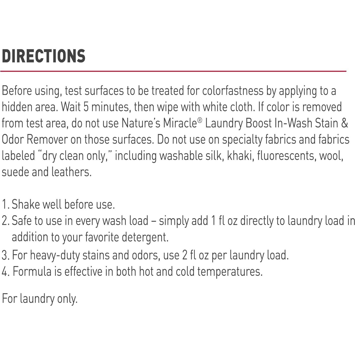 Aditivo para Lavado Nature's Miracle 0.91 kg - Remueve Manchas y Olores