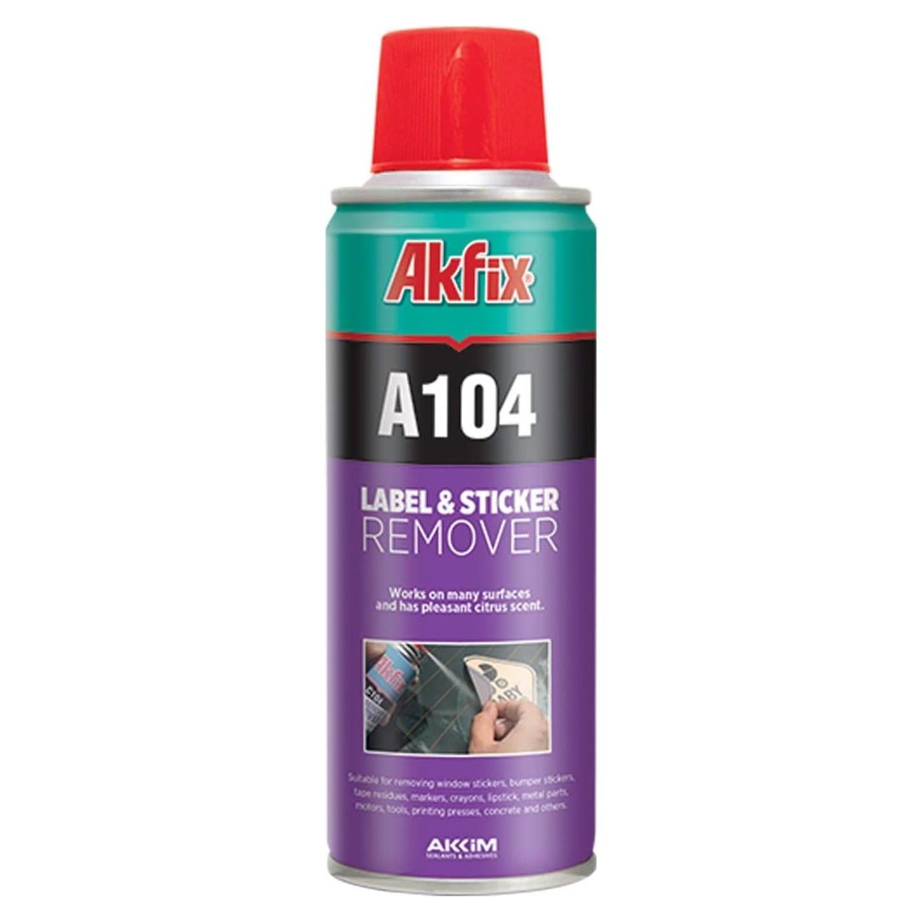 Akfix A104 Removedor de Etiquetas en Spray 190.5 g - Limpieza Efectiva