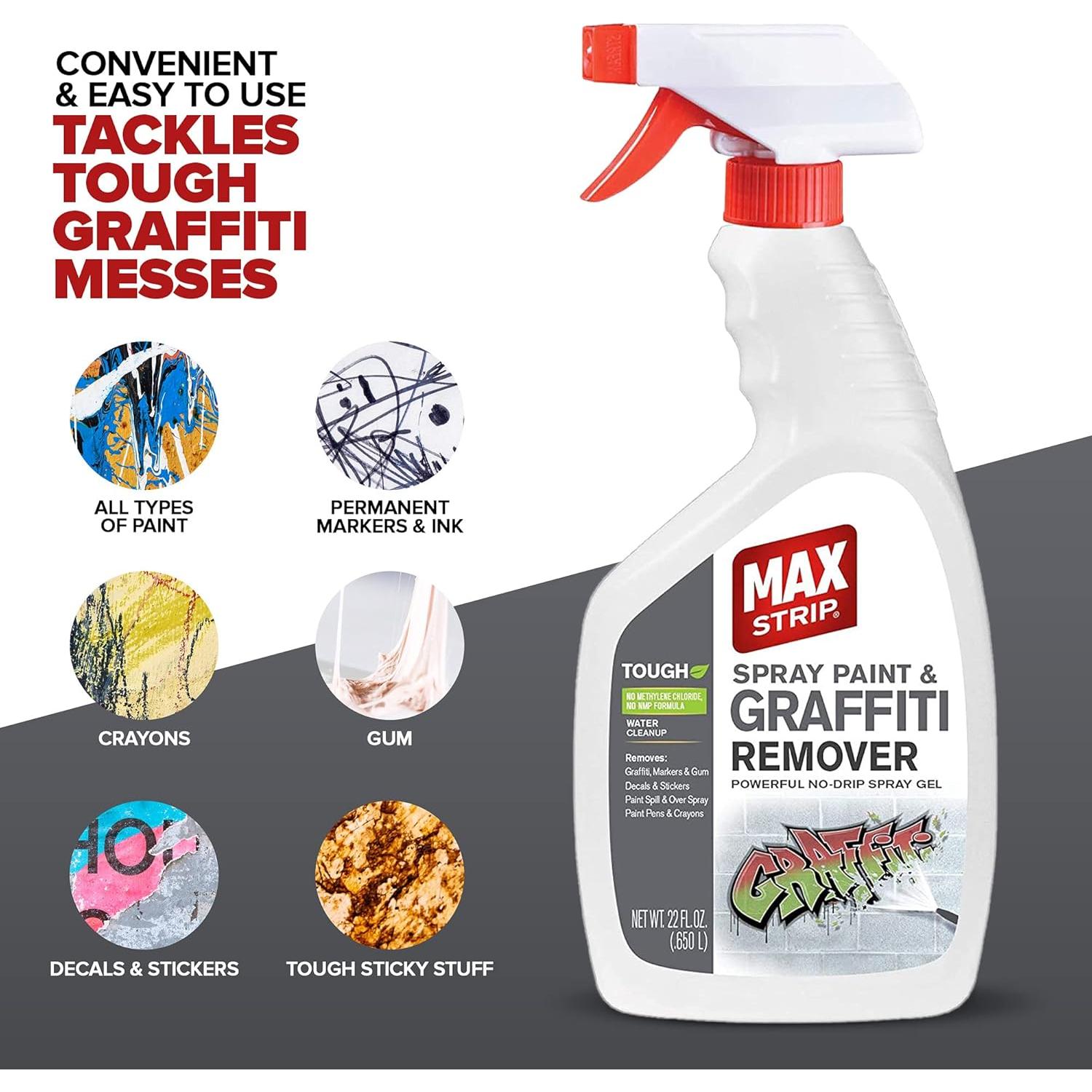 Removedor de Graffiti Max Strip Spray Paint 622g - Gel Sin Goteo