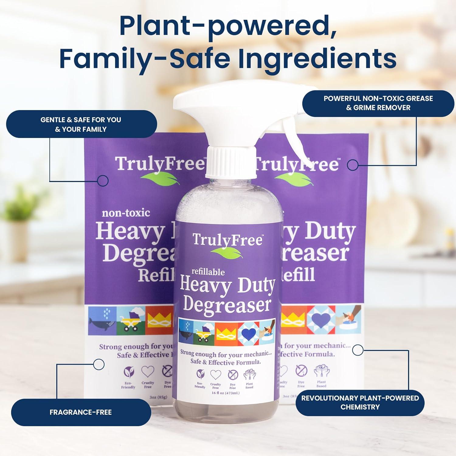 Desengrasante Truly Free 0.47 L + 2 Recargas 0.12 L - Sin Fragancia