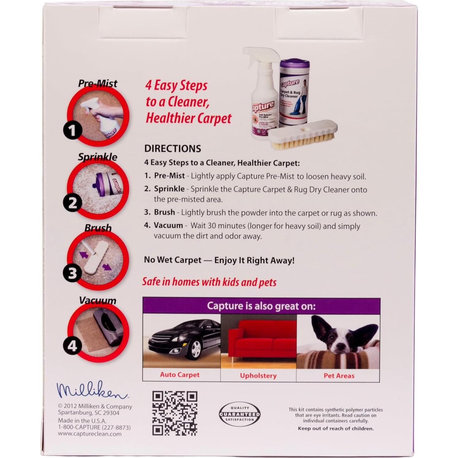 Kit de Limpieza de Alfombra Capture 100 - 0.45 kg + Pre-Mist 0.47 L