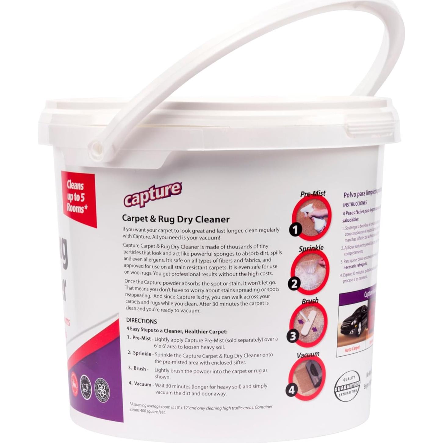 Limpiador Seco de Alfombras Capture 1.81 kg - Eliminador de Manchas