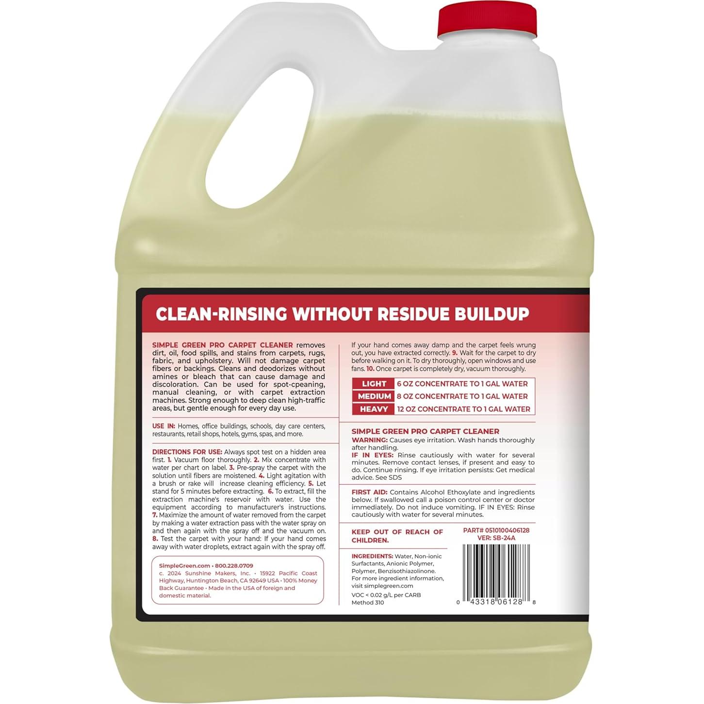 Limpiador de Alfombras Simple Green Pro 3.78 L