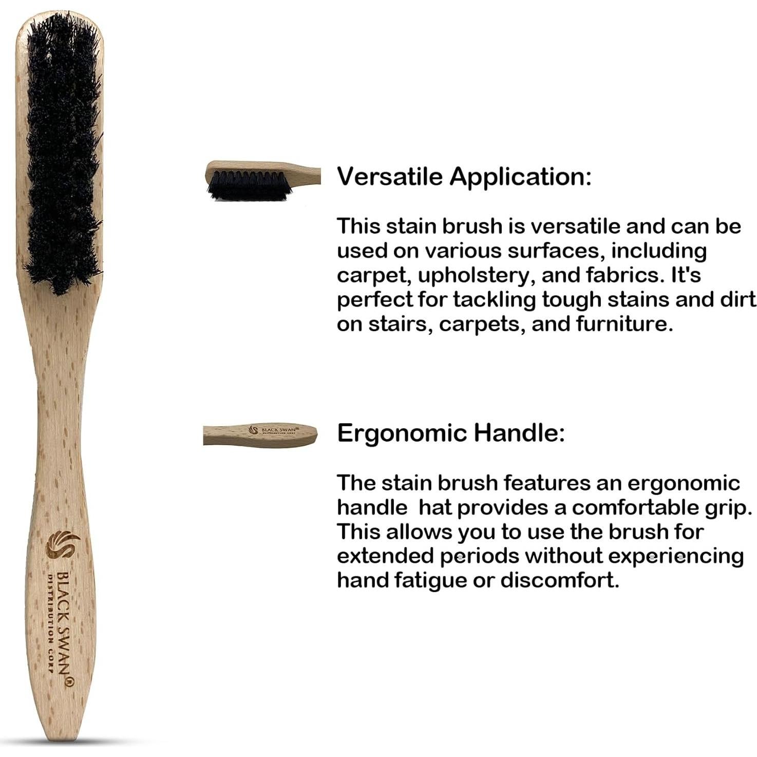 Cepillo para Manchas Black Swan - Suave y Efectivo para Alfombras