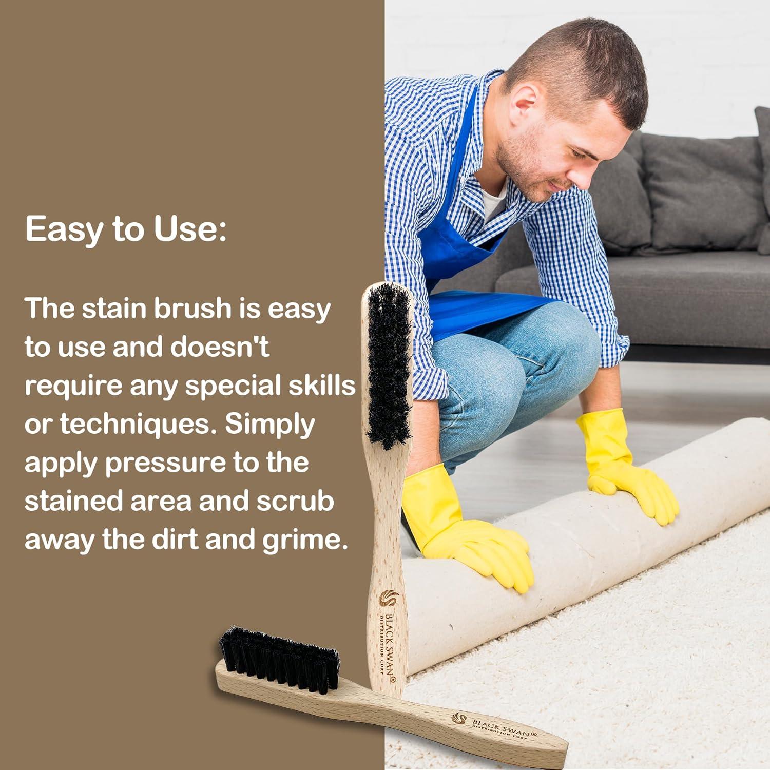 Cepillo para Manchas Black Swan - Suave y Efectivo para Alfombras