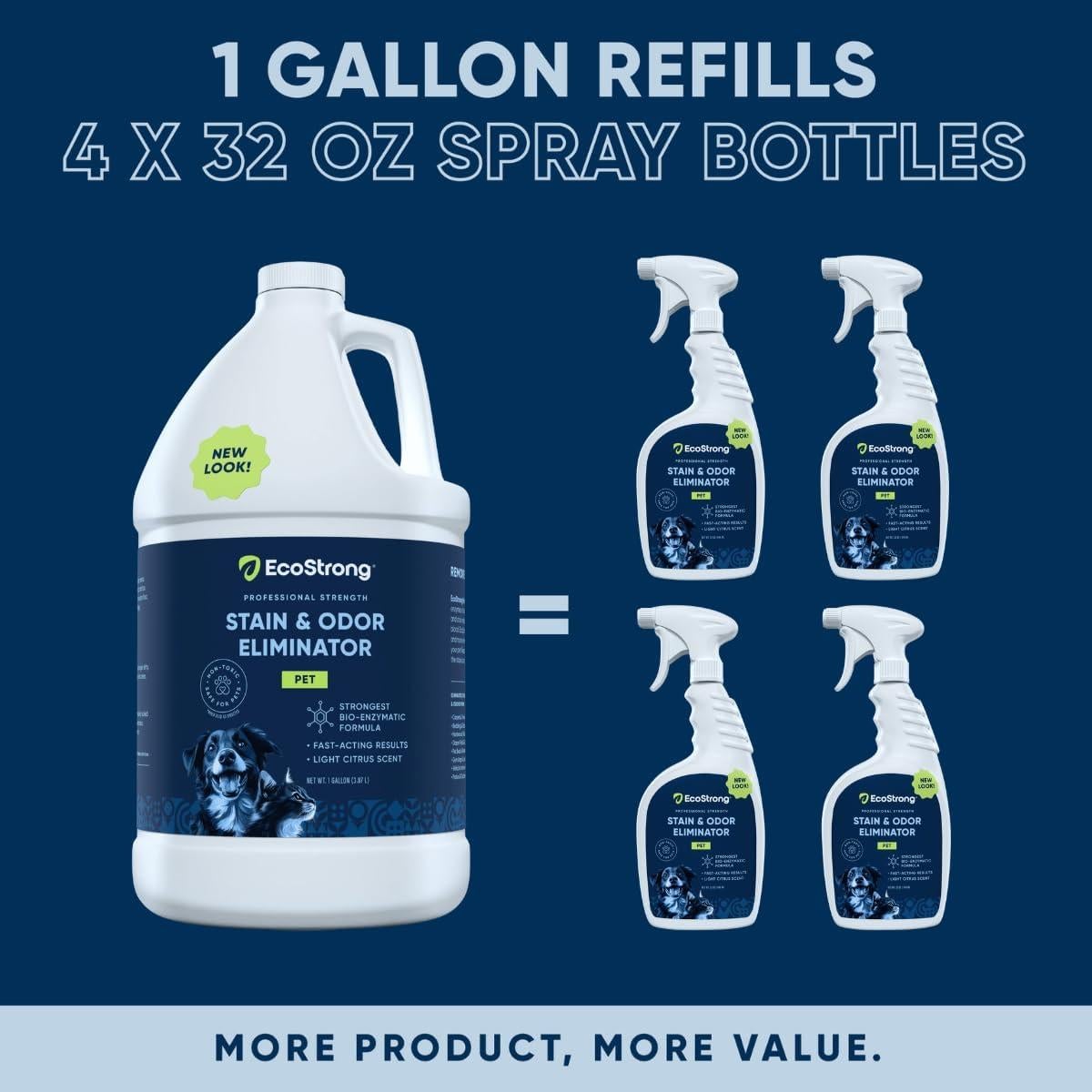 Removedor de Manchas y Olores para Mascotas Eco Strong 3.78 L