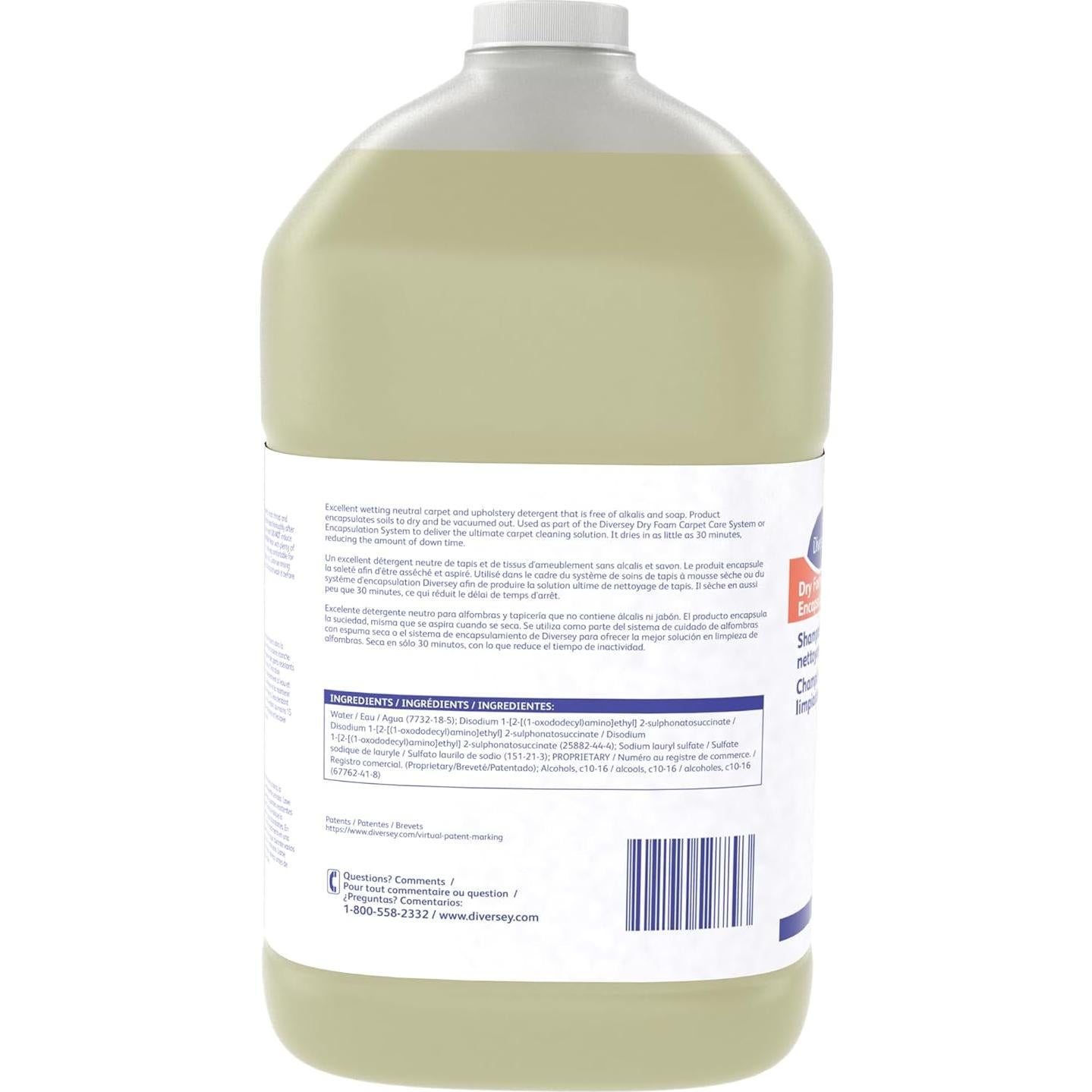 Champú Neutro para Alfombras Diversey 9BP92017 3.78L Aroma Floral