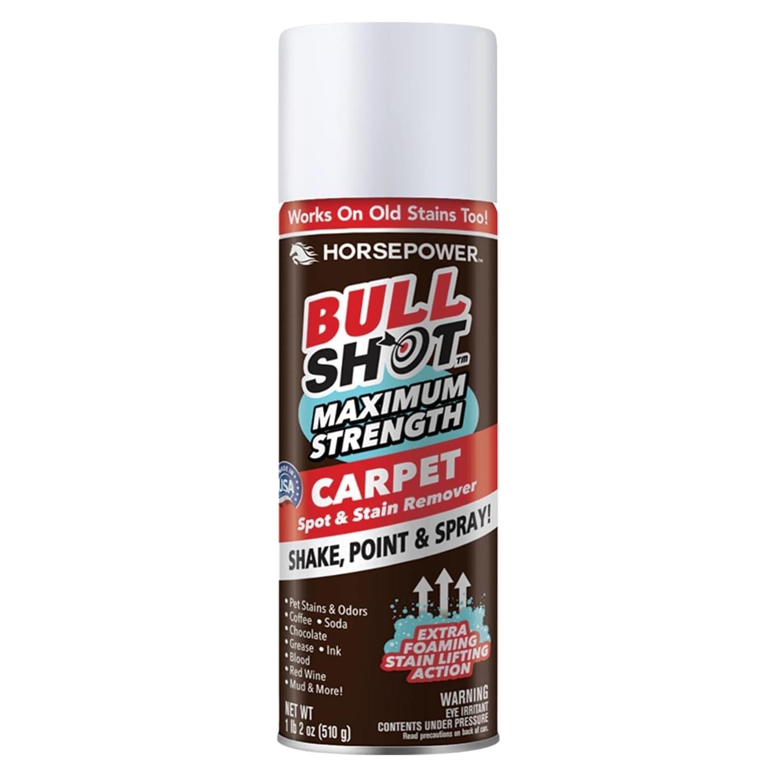 Bull Shot MAX Removedor de Manchas y Olores para Alfombra 510g
