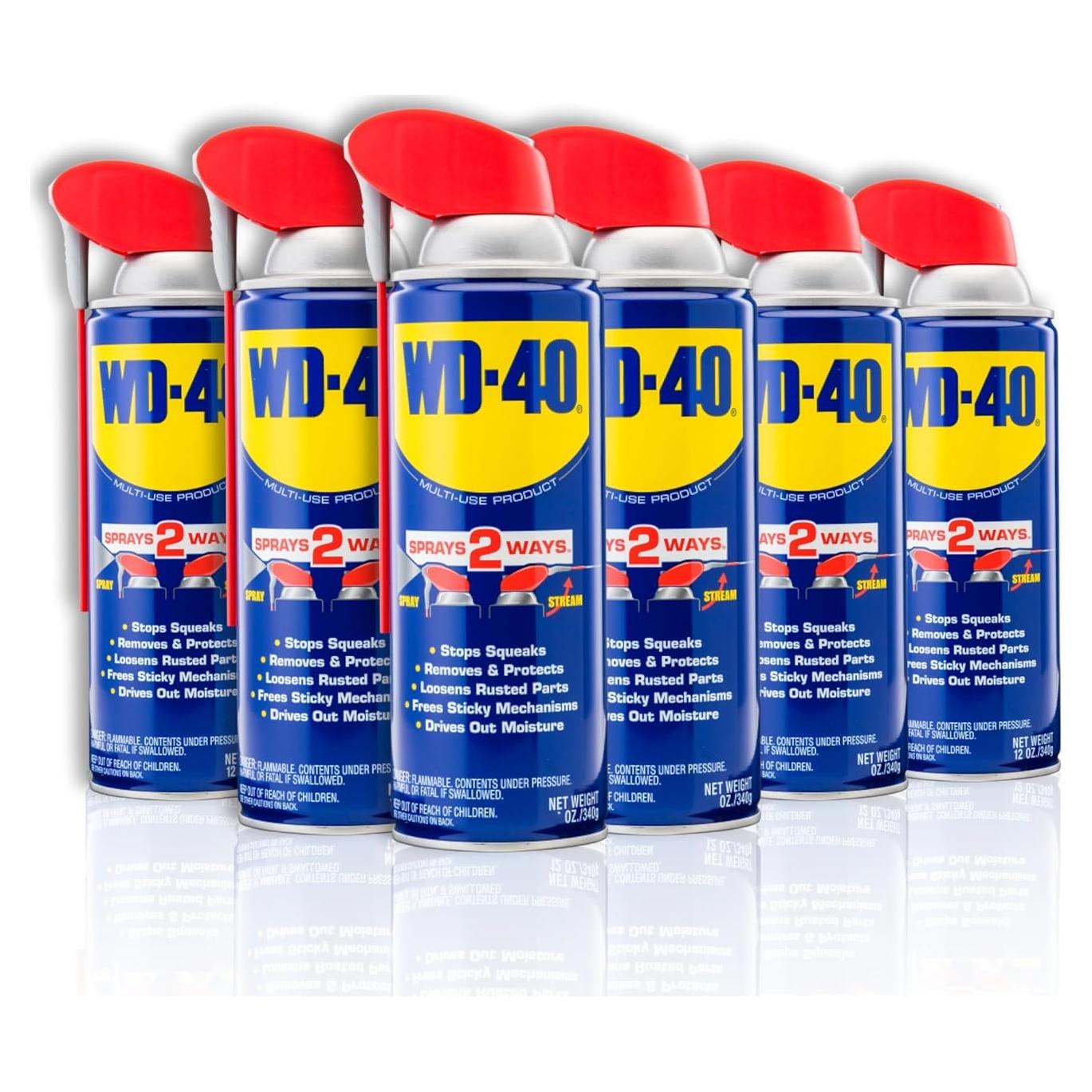 WD-40 Producto Multiuso con Popote Inteligente 226.8 g - Paquete de 6