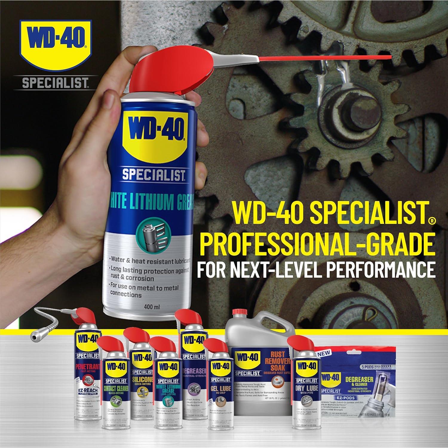 Spray de Grasa de Litio Blanca WD-40 Especialista 295.7 ml