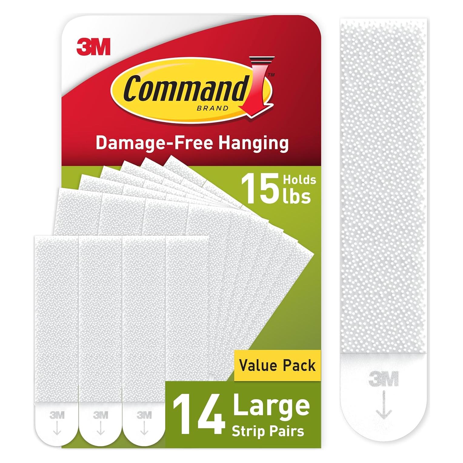 Tiras para Colgar Cuadros Command 14 Pares 61x91 cm