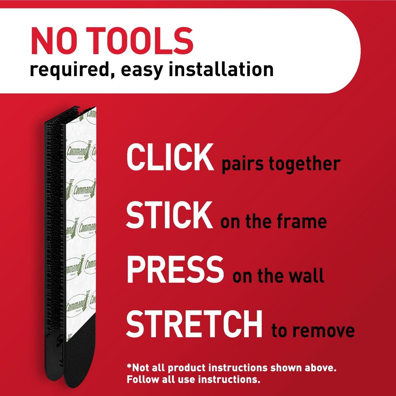 Cintas Adhesivas para Colgar Imágenes Command 16 Pares 45.72x60.96cm