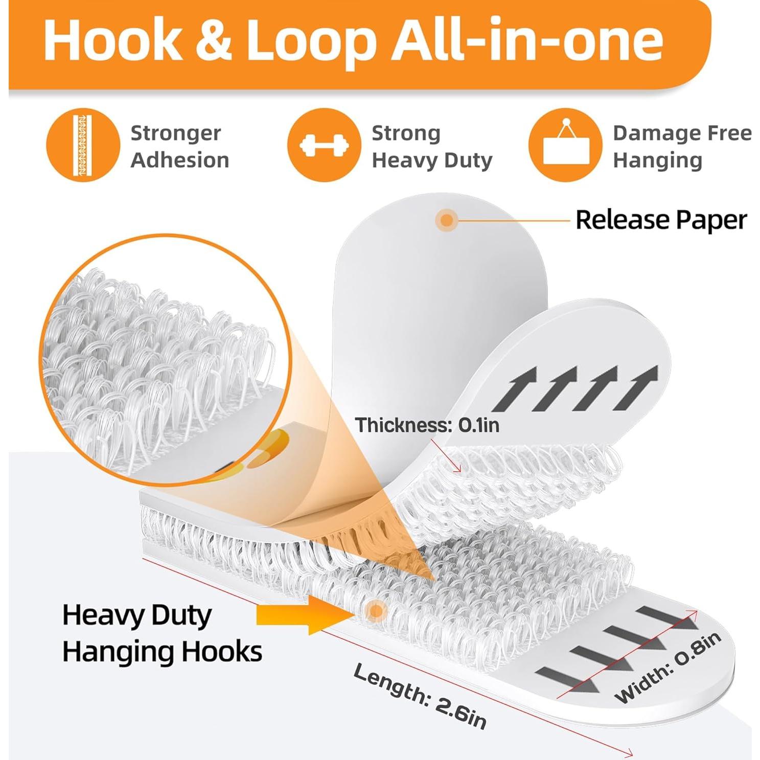 Tiras Adhesivas para Colgar Cuadros Summerbrite 20 Pares Blanco